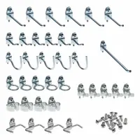 TRITON PRODUCTS Pegboard Hook Assortment Kit: 1/4 in_1/8 in Peg Hole, For 1 in Pegboard Hole Spacing (MPN 76936)