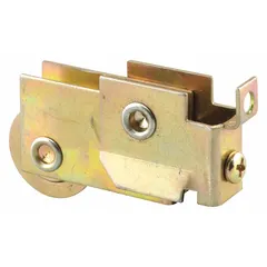 This hanging door roller from PRIME-LINE is designed for sliding or bypass doors in industrial and commercial settings. It has a width of 3 13/16 in and supports doors weighing up to 40 lb. The roller fits standard track systems and is suitable for applications requiring smooth door operation.