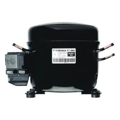 EMBRACO Compressor: Reciprocating, 630 BtuH Cooling, 1/5 hp - Reciprocating Compressors