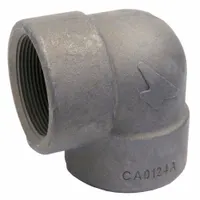 ANVIL Metal Pipe Elbow: 1 1/2 in x 1 1/2 in, Female NPT Threaded x Female NPT Threaded, Steel (MPN 0361001407)