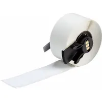 Wraparound Label: 4 in x 1 in, Vinyl, Black on White, For 1.24 in Wire Dia (MPN M6-23-498)