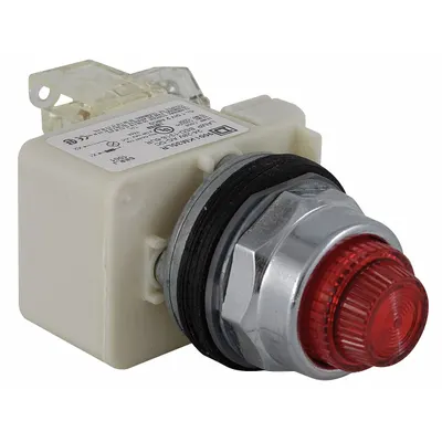 SCHNEIDER Pilot Light: 30 mm Panel Mounting Size, Red, LED - LED Pilot-Lights