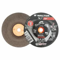 WALTER SURFACE TECHNOLOGIES Depressed Center Grinding Wheel: Type 27, 5" x 1/4" x 5/8"-11, 30 Grit (MPN 08B500)
