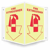 Safety Sign: PETG, Mounting Holes Sign Mounting, 12 in x 14 in Nominal Sign Size, Glow In The Dark (MPN 480Z17)