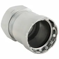 VIEGA MEGAPRESS Crimp Adapter Fitting: 1 1/2 in Pipe x 1 1/2 in Pipe Size, Press-fit x FNPT, Steel (MPN 25150)