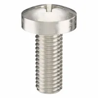 Machine Screw: M10x1.50 Thread Size, 25 mm Lg, 18-8, Stainless Steel, Plain, Pan, Phillips, 5 PK (MPN ZSCRW-317)