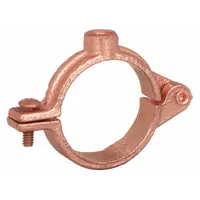 Split-Ring Hanger: Swivel Loop, Copper-Plated Cast Iron, For 1 3/8 in Max Outside Dia (MPN 4560125CP)