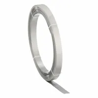 Stainless Steel Band: 0.03 in Strapping Thick, 2,250 lb Break Strength, 50 ft Strapping Lg, Gray (MPN GRC206)