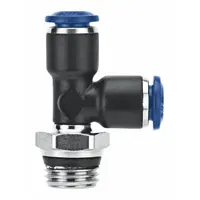 AIGNEP USA Push-Fit Adapter Fitting: 10 mm OD x 3/8 in Pipe Size, Push-to-Connect x Universal Thread (MPN 60000-10-3/8)