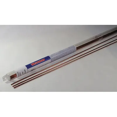 WESTWARD R45 Carbon Steel Gas Welding Rods, 5/32 in x 36 in, 1 lb