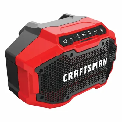 CRAFTSMAN Jobsite Speaker: Speaker, 20V MAX*, Auxiliary/Bluetooth/USB, ANSI Z87.1 - Craftsman Jobsite Radios & Speakers