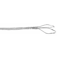 Cable Support Grip: 0.75 in to 0.99 in, 1,020 lb Breaking Strength, 13 in Mesh Lg, Double Eye (MPN 02201003). Key specifications — Cable Diameter Range: 0.75 in to 0.99 in; Eye Style: Double; Material: Tin Coated Bronze.