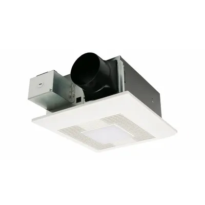 PANASONIC Remodeling Fan w/LED, Pick-A-Flow CFM: Ceiling, 50 cfm_80 cfm_110 cfm Max - Bathroom Exhaust Fans with Light
