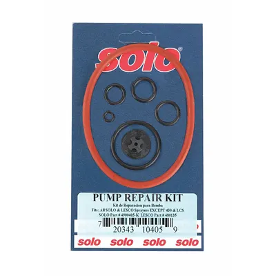 SOLO Piston Pump Repair Kit: Handheld Sprayer, 4900405K, 454/456/457/457-Rollabout - Assorted Parts & Accessories