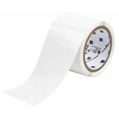 BRADY Pre-Cut Label Stock Roll: 3/8 in x 3/8 in, 3 13/64 in x 3/8 in, Polyimide - Brady Precut Label Rolls