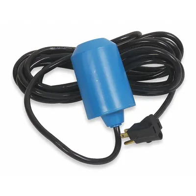 Dayton Float Switch: Normally Open (Pump Down), 230V AC, 15 ft Cord Lg, 45° Above Horizontal - General-Purpose Tether Float Switches