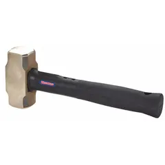 This steel engineering hammer features a round striking face with a 2 in diameter and a 4 lb head weight, providing controlled force for heavy-duty tasks. The 12 in overall length and steel handle offer leverage and durability. Suitable for industrial maintenance, construction, and metalworking applications such as driving stakes, aligning components, or breaking materials.