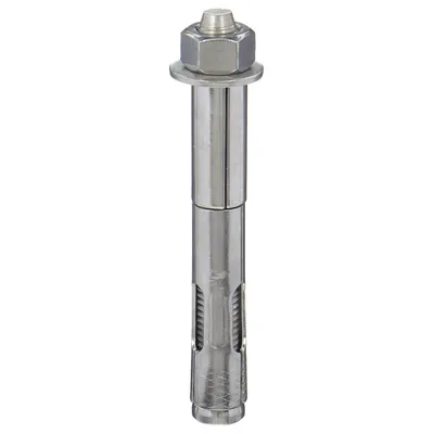 MKT FASTENING 1/4 in Plain Sleeve Anchor with Hex Nut, 3/16"-24 Thread, 10 PK - Sleeve Anchors with Hex Nuts
