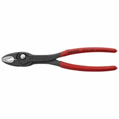 General purpose slip-joint pliers with a 7/8 in maximum jaw opening and 1 in jaw length. Overall length is 7 7/8 in. Fitted with standard cushion grips for comfort. Suitable for gripping, turning, and holding fasteners and components in maintenance, assembly, and repair tasks.