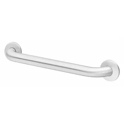 BRADLEY Wall Grab Bar: Straight, 42 in Lg, 1 1/2 in Dia, Stainless Steel, Satin - Standard Grab Bars