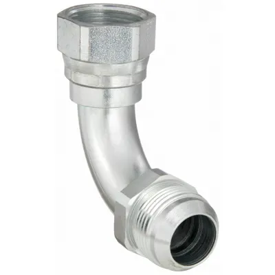 AEROQUIP Hydraulic Hose Adapter: 3/4 in x 3/4 in Fitting Size, Male x Female, JIC x JIC - JIC-to-JIC Steel Hydraulic Hose Adapters