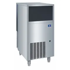 Air-cooled flake ice machine producing 257 lb of ice per day. Undercounter design with 6 in legs, dimensions 37 1/2 in H x 19 3/4 in W x 26 in D. Suitable for commercial kitchens, bars, and healthcare facilities requiring a compact ice maker.