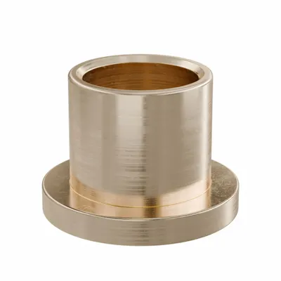 OILITE Flanged Sleeve Bearing: Bronze, SAE 841, 1/2 in Bore, 5/8 in OD, 5/8 in Lg - Lubricated General Purpose Metallic Flanged Sleeve Bearings