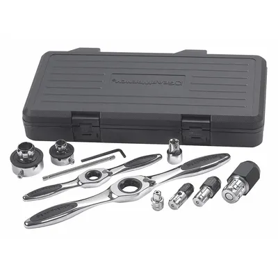 GEARWRENCH Ratcheting Tap and Die Drive Tool Set: 11 Pc (MPN 82807) - GearWrench Ratcheting Tap & Die Drive Tool Sets