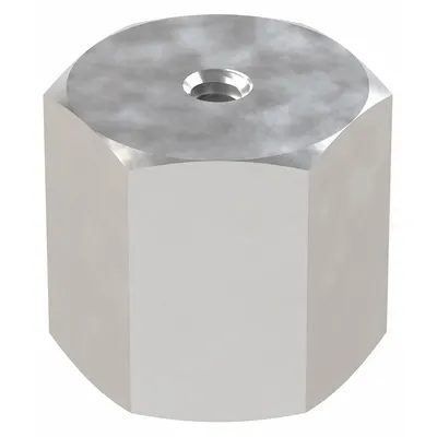 OEM Aluminum Female x Female Hex Standoff, 1 in Overall Length, Plain, 10 Pack - Aluminum Female x Female Standoffs