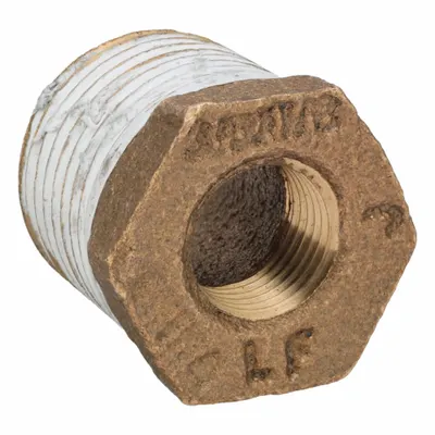OEM APPROVED VENDOR Metal Pipe Straight: 3/8 in x 1/8 in - Threaded Low-Pressure Pipe Fittings for Potable Water with Thread Sealant