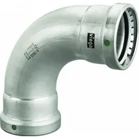 VIEGA MEGAPRESS Crimp Elbow Fitting: 2 1/2 in Pipe x 2 1/2 in Pipe Size, Press-fit x Press-fit, EPDM (MPN 90500)