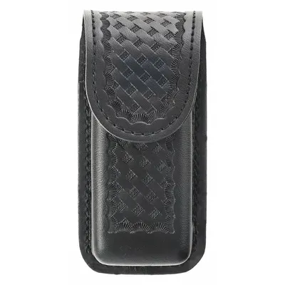 AIRTEK Medical Pouch: Black, Synthetic Leather, Basket Weave, 6 1/4 in x 1 5/6 in - Medical Pouches