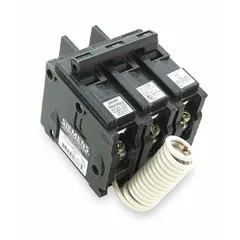 Miniature Circuit Breaker: 30 A Amps, 120/240V AC, 2 Poles, Shunt Trip (MPN BQ2B03000S01). Key specifications — attr196014: 30 A; attr196015: 120/240V AC; attr196017: 10kA at 120/240V AC; attr196018: Siemens Panelboards; attr196016: Single; attr232503: BQ.