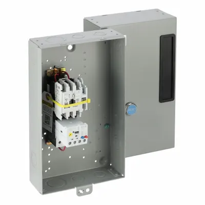 EATON NEMA Magnetic Motor Starter: Non-Reversing, 3 Poles, NEMA Size 0, 18 A - Enclosed Non-Reversing Starters with Electronic Overloads