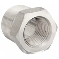 Hydraulic Hose Adapter: 1/4 in x 1 in Fitting Size, Female x Male, NPTF x NPTF, Rigid, Straight (MPN 1 X 1/4 PTR-SS)