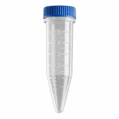 Approved Vendor 5 mL Polypropylene Centrifuge Tube with Screw Cap, Conical Bottom, Graduated, Colorless