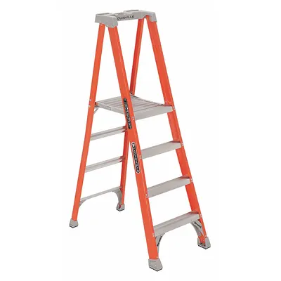 LOUISVILLE LADDER FXP1704 4 ft Fiberglass General Purpose Podium Stepladder - General Purpose Podium Stepladders