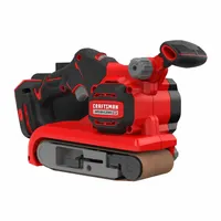 CRAFTSMAN Cordless Belt Sander: 20V MAX*, Bare Tool, 3 in Belt Wd, 18 in Belt Lg, 950 SFPM, Dust Bag (MPN CMCW223B)