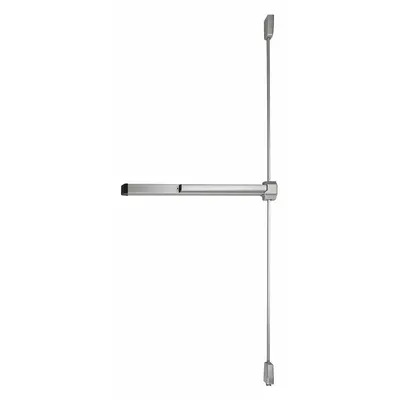 VON DUPRIN Surface Vertical Rod: 4 ft Max Door Wd - Surface Vertical Rod Push Bars