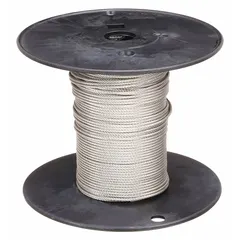 This 100 ft stainless steel wire is used for attaching identification tags to equipment, pipes, and machinery in industrial environments. The 7-strand construction provides a secure and corrosion-resistant attachment solution for tagging applications.