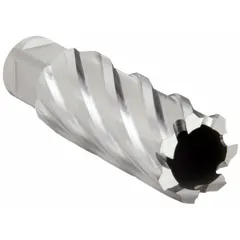SLUGGER BY FEIN Annular Cutter: 7/8 in Cutter Dia, 2 in Max Cutting Dp, Bright, High Speed Steel (MPN 63134222124). Key specifications — attr253884: No; attr253885: Bright; attr253886: High Speed Steel; attr253887: Weldon Flat; attr253888: Fractional Inch; attr277149: SLUGGER BY FEIN.