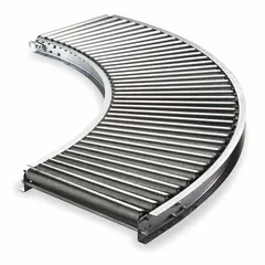 Roller Conveyor: Light-Duty, 1 3/8 in Roller Dia., 10 in Between Frame Wd, 12 in Overall Wd, Rigid (MPN 12F90EA15B10). Key specifications — Maximum Load Capacity: 120 lb/ft (5 ft Supports); Duty Rating: Light-Duty.