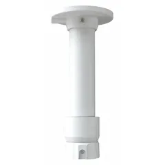 Aluminum ceiling mount designed for indoor IP cameras. Ivory finish. Includes mounting hardware for screw attachment to ceiling. Compatible with VITEK model VT-TPTZ30HRA-4PNS.