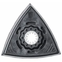 Hook-and-loop sanding pads for oscillating tools with Starlock mounting. Vacuum pad design aids dust extraction during surface preparation. Supplied as a 2-pack.