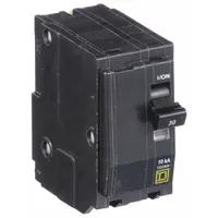 SQUARE D Miniature Circuit Breaker: 30 A, 120/240V AC, Single Phase, 10kA at 120/240V AC, 2 Poles (MPN QO230HID)