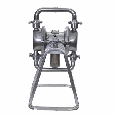 GRACO Large Particle AODD Pump: Stainless Steel, 1 1/2 in, Tri-Clamp, 80 gpm - FDA-Compliant AODD Pumps