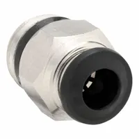 AIGNEP USA Push-Fit Adapter Fitting: 8 mm OD x 1/8 in Pipe Size, Brass, 31/32 in Overall Lg, 5 PK (MPN 50000N-8-1/8-PK5)