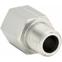PARKER Metal Pipe Straight: Straight, Steel, 1/4 in x 1/4 in, 6,000 psi (MPN 1/4X1/4F3HGS)