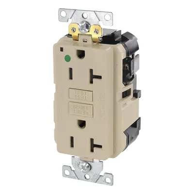 LEVITON Modular Receptacle: Hospital Grade Fed. Spec., Decorator Duplex, 5-20R - General Purpose Receptacles