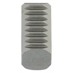 This replacement nosepiece is a blind-type jaw set made of alloy steel, designed to fit 1/4 in rivet diameter. It is used for gripping and setting blind rivets in applications such as metal fabrication, automotive repair, and general assembly.